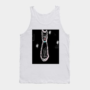 the black cat Tank Top